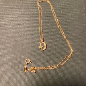 Satya Spiritual Jewelry Moon and Star Necklace